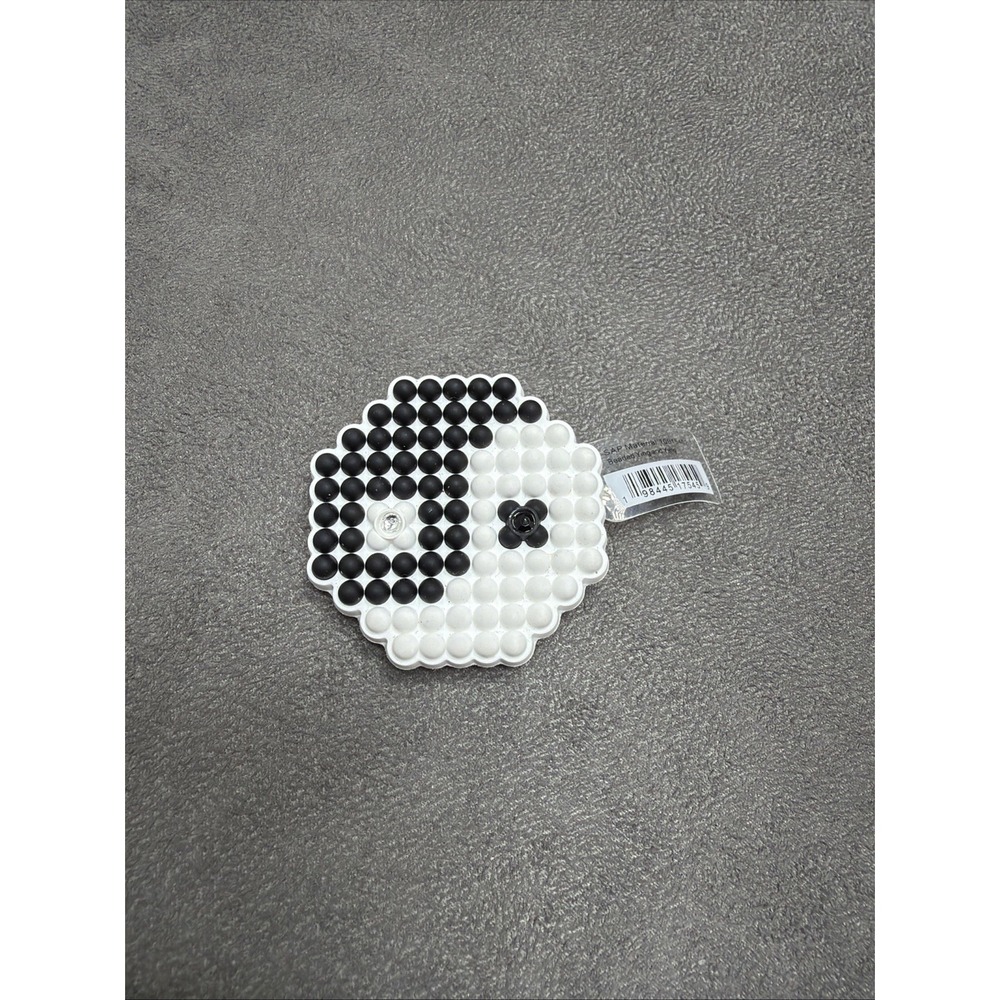 Crocs Jibbitz Beaded Ying And Yang Black & White Shoe Charm